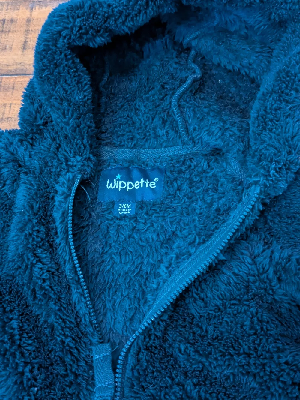 Plush Sherpa Navy Hooded Footed One-Piece With Bear Ears Snowsuit 3-6m Adorable